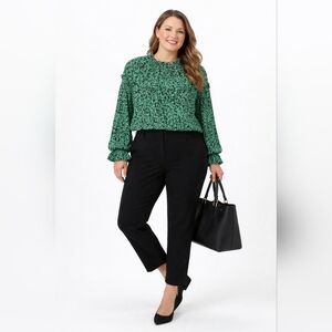Who What Where Long Sleeve Blouse Size L